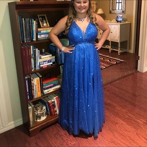 Blue prom dress